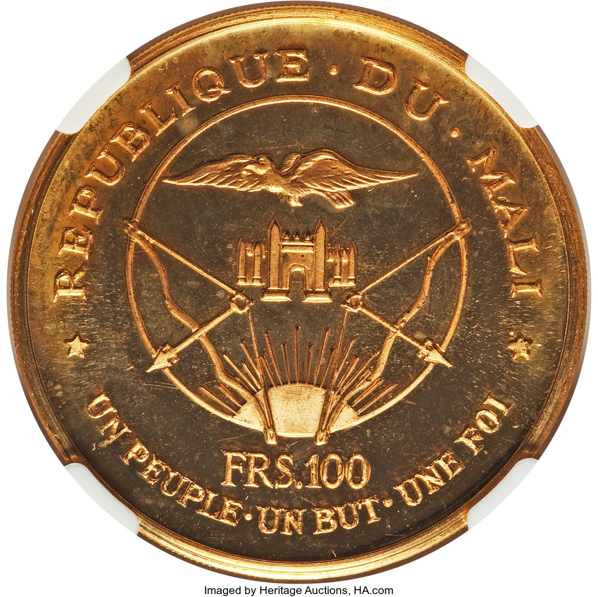 100 francs or - Président Modibo Keita