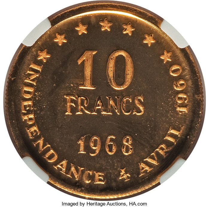 10 francs or - Indépendance - 8 ans