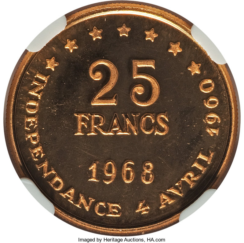 25 francs gold - Indépendance - 8 years