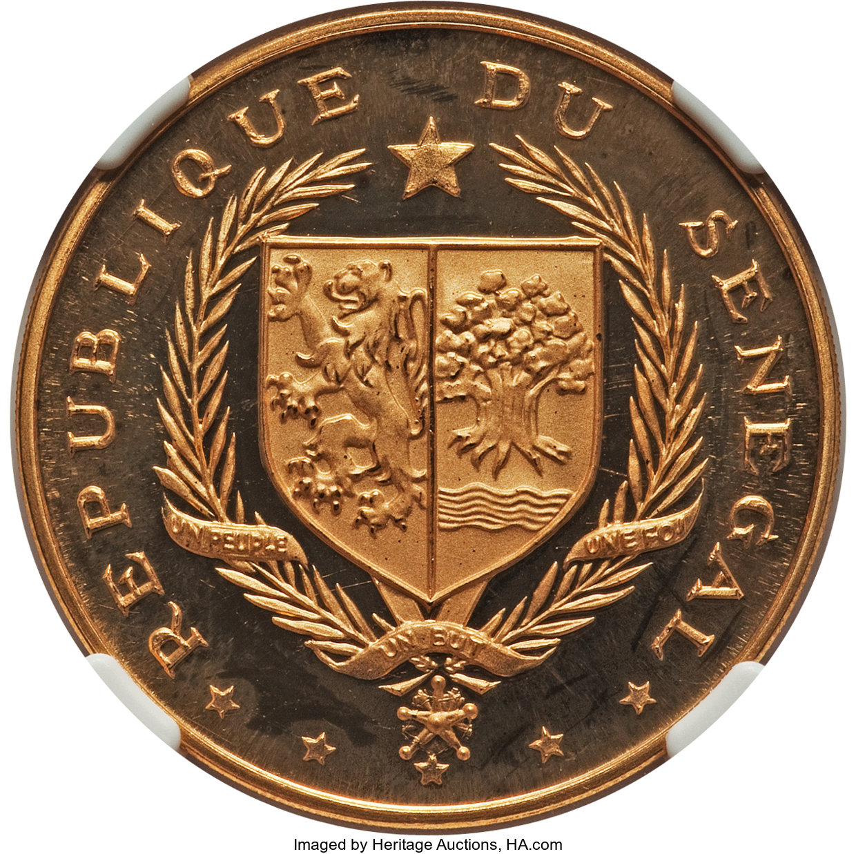 100 francs gold - Indépendance - 8 years