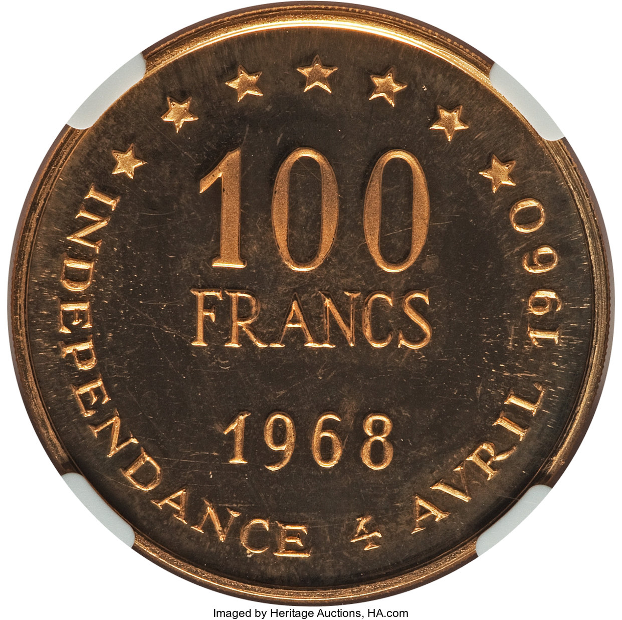 100 francs or - Indépendance - 8 ans