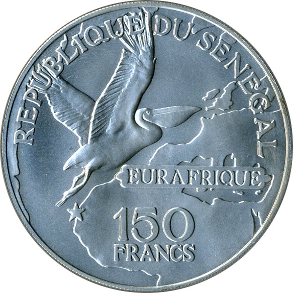 150 francs argent - Eurafrique