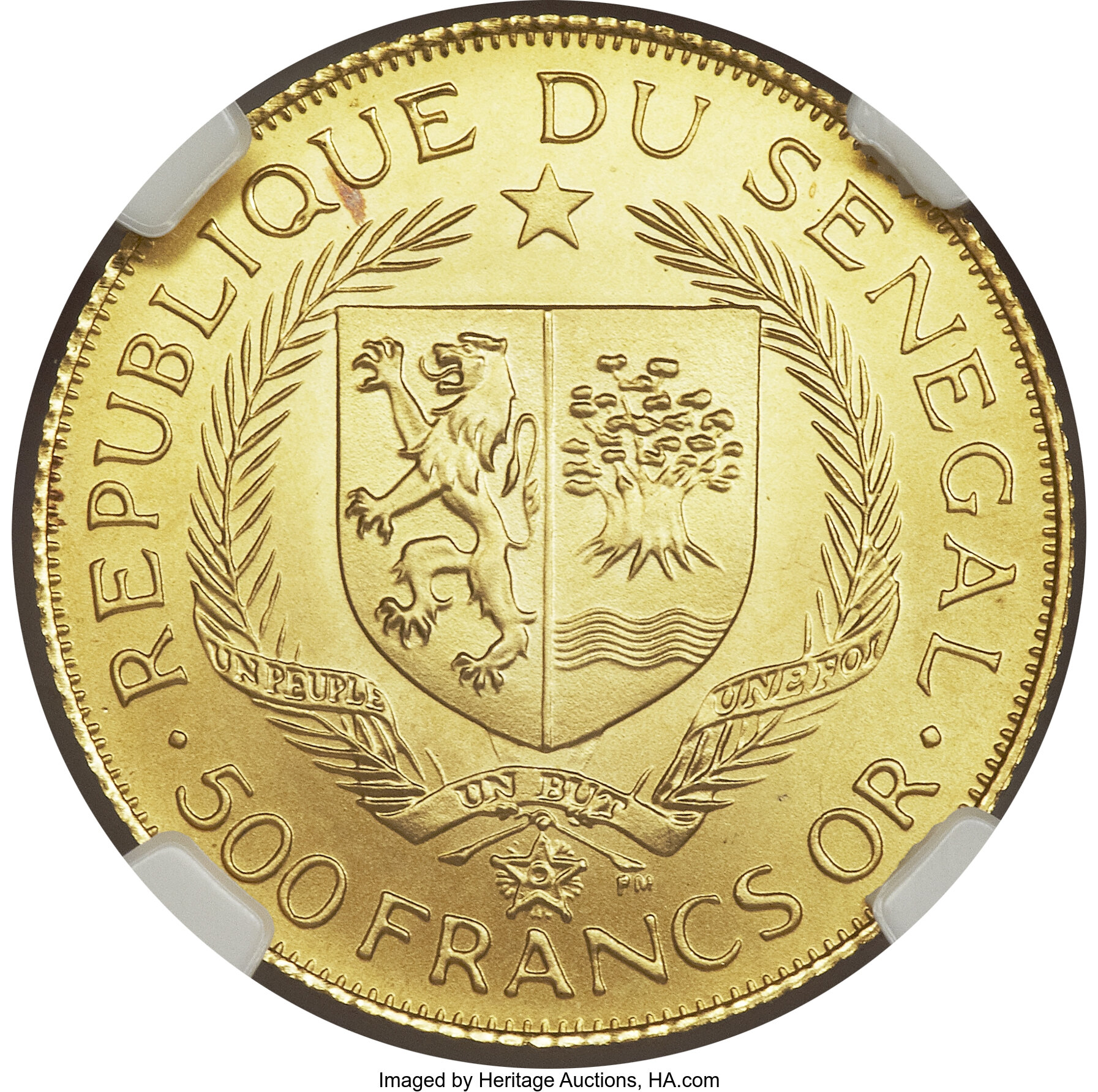 500 francs gold - Eurafrique - 25 years