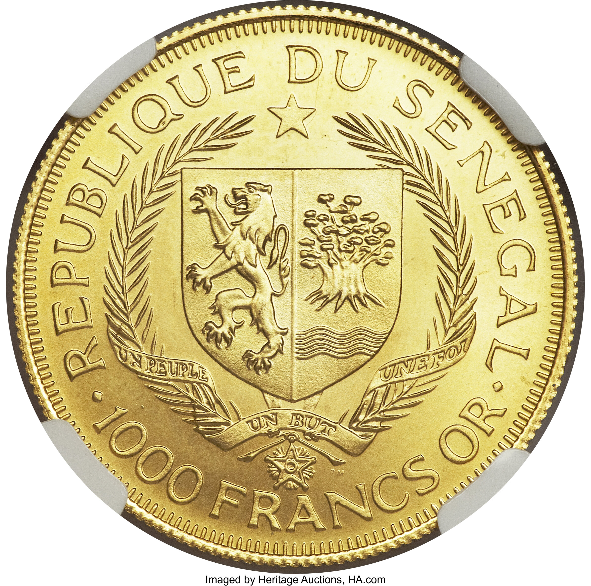 1000 francs gold - Eurafrique - 25 years