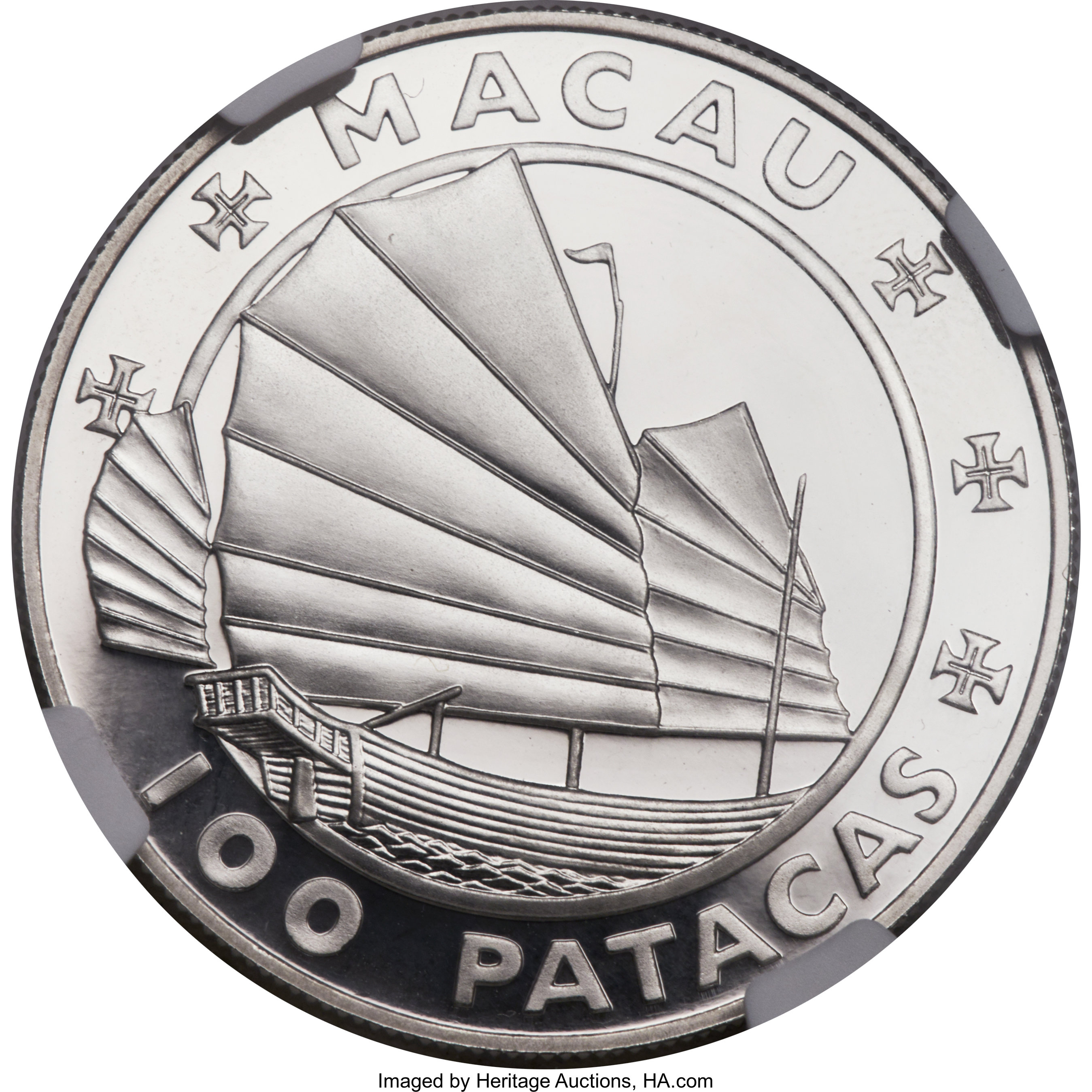 100 patacas argent - Premier Grand Prix - 35 ans