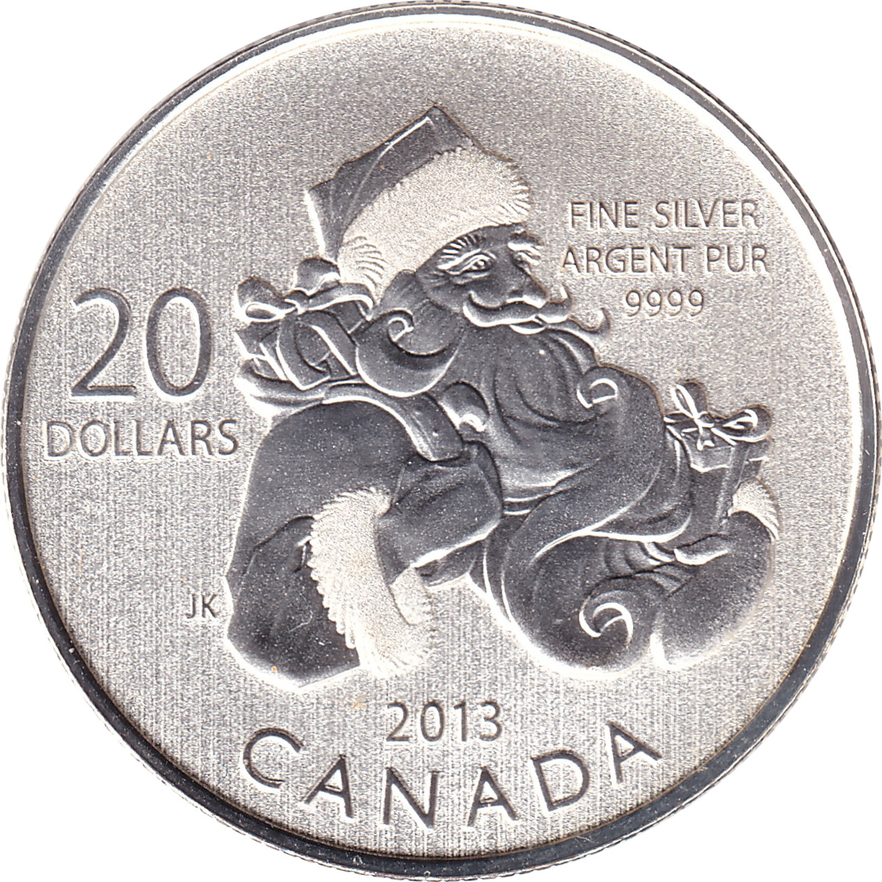 20 dollars silver - Santa Claus