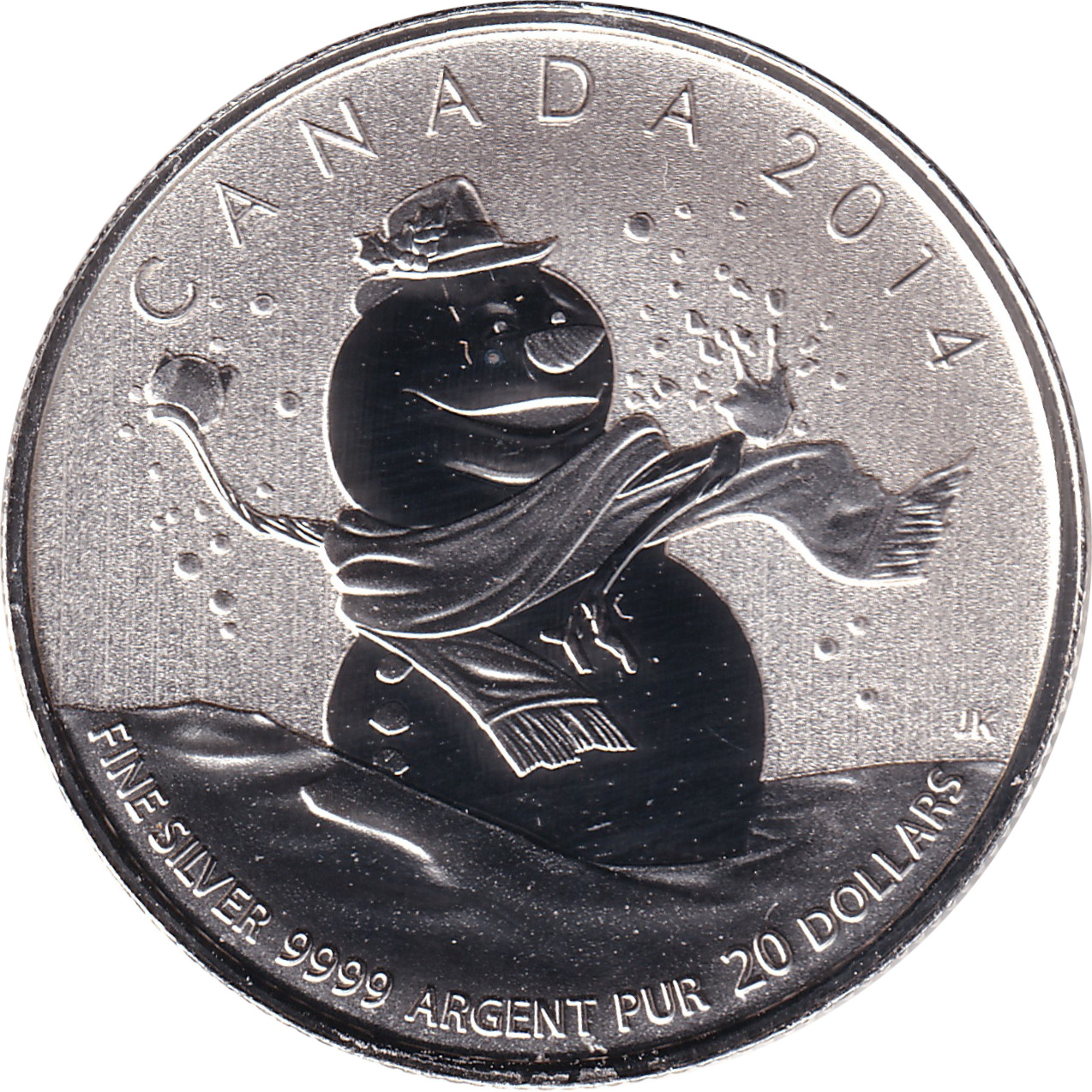 20 dollars silver - Snowman