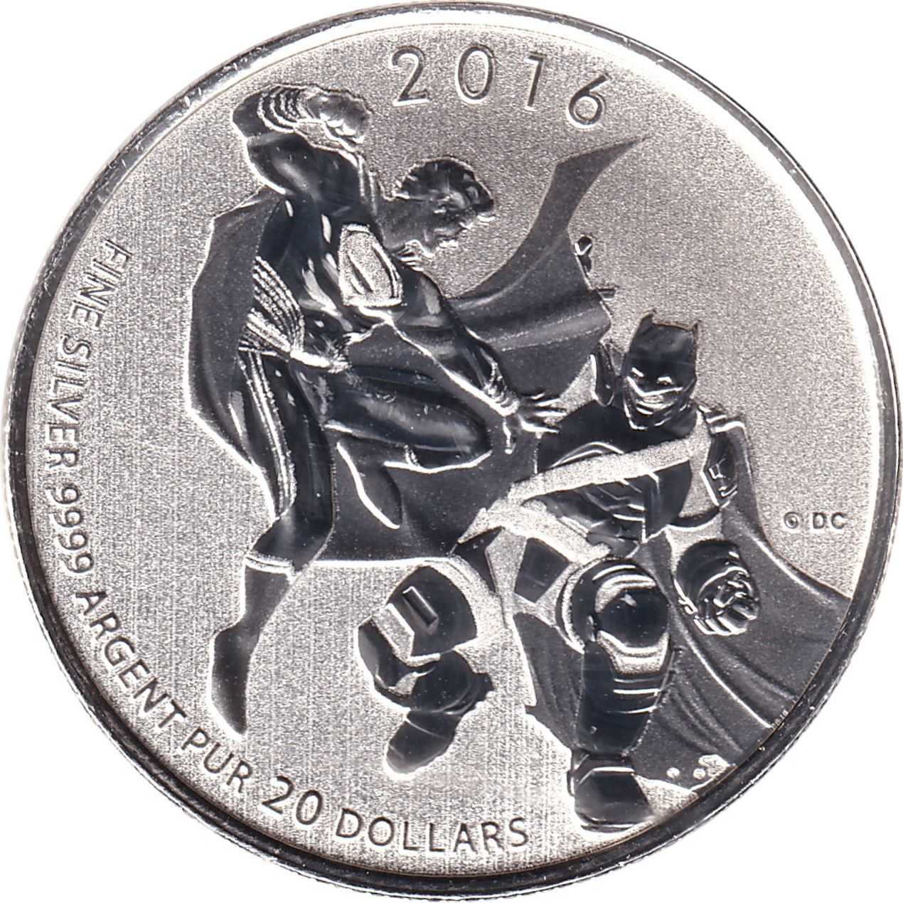 20 dollars argent - Batman VS Superman