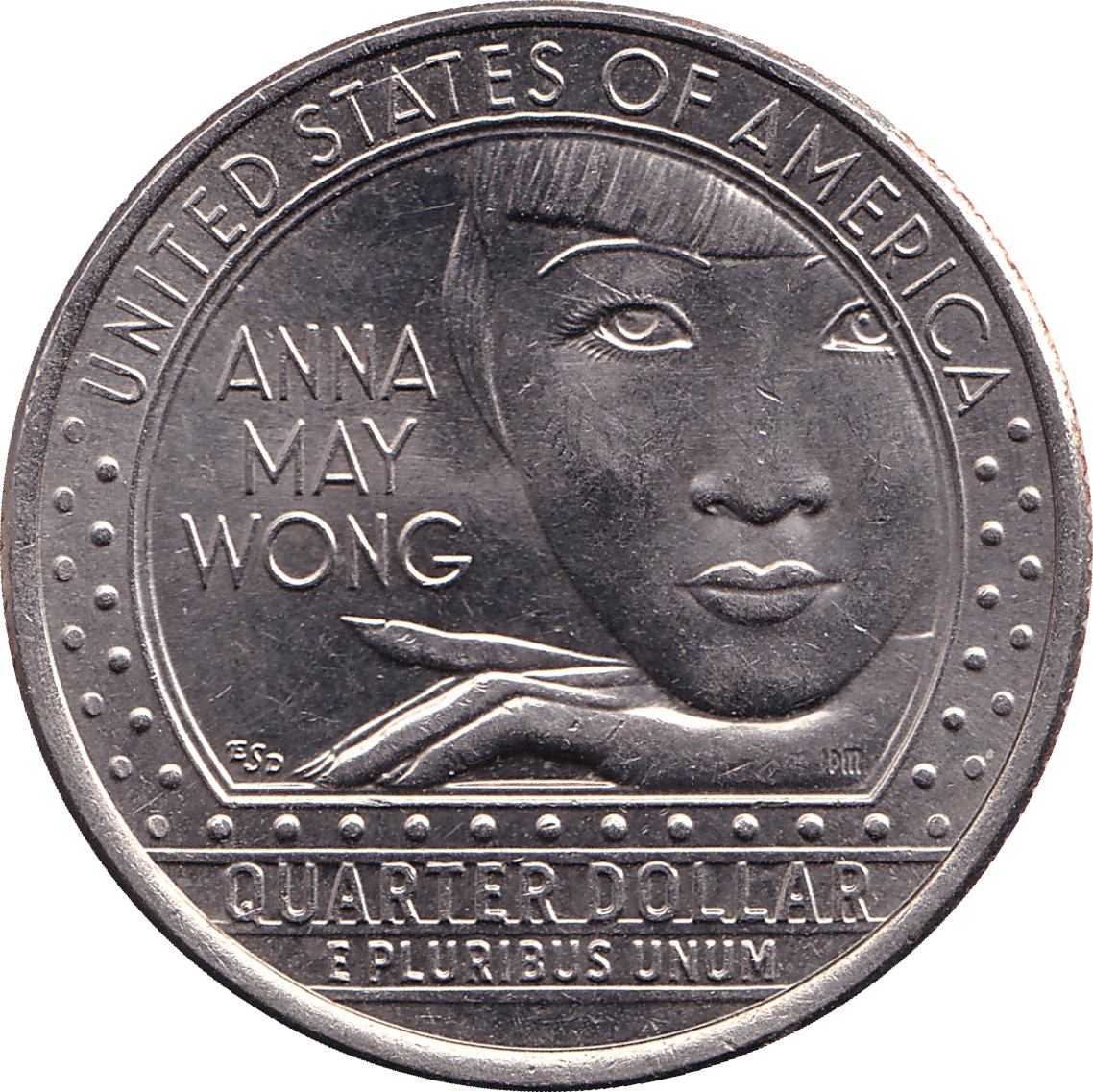 1/4 dollar - Anna May Wong