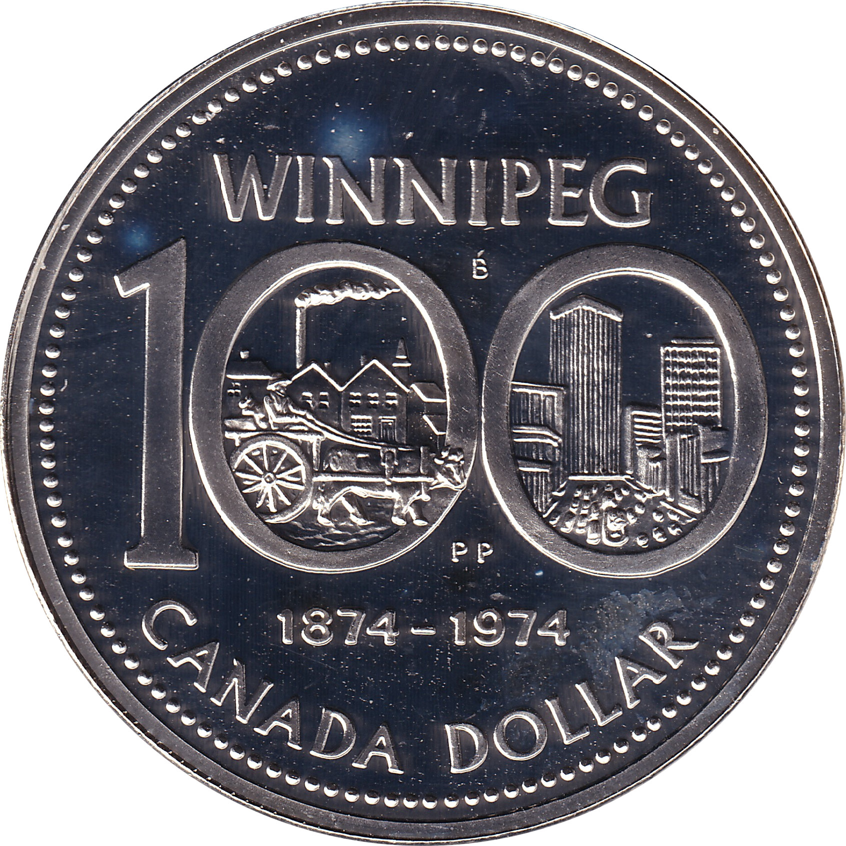 1 dollar silver - Winnipeg - Silver