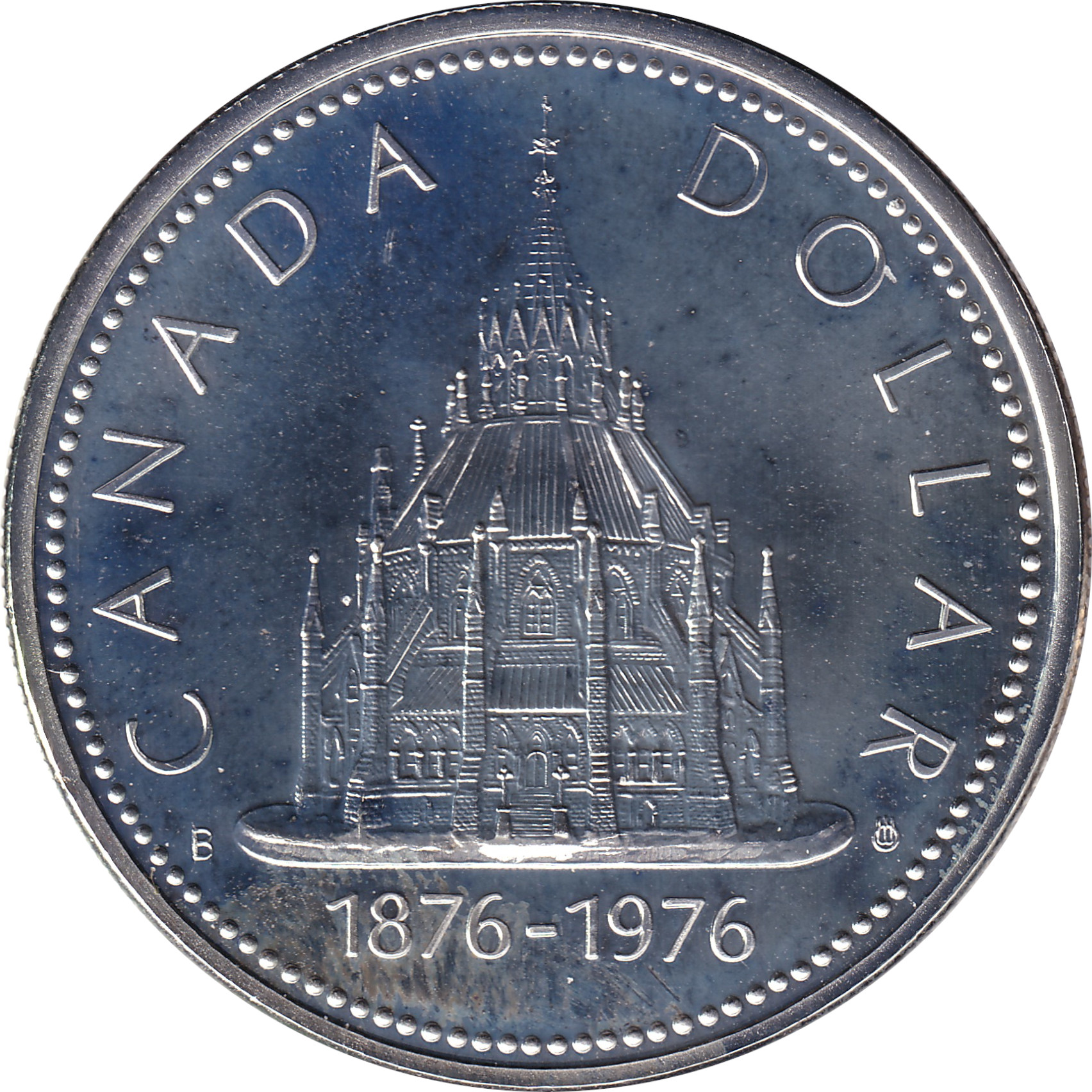 1 dollar argent - Bibliothèque du parlement