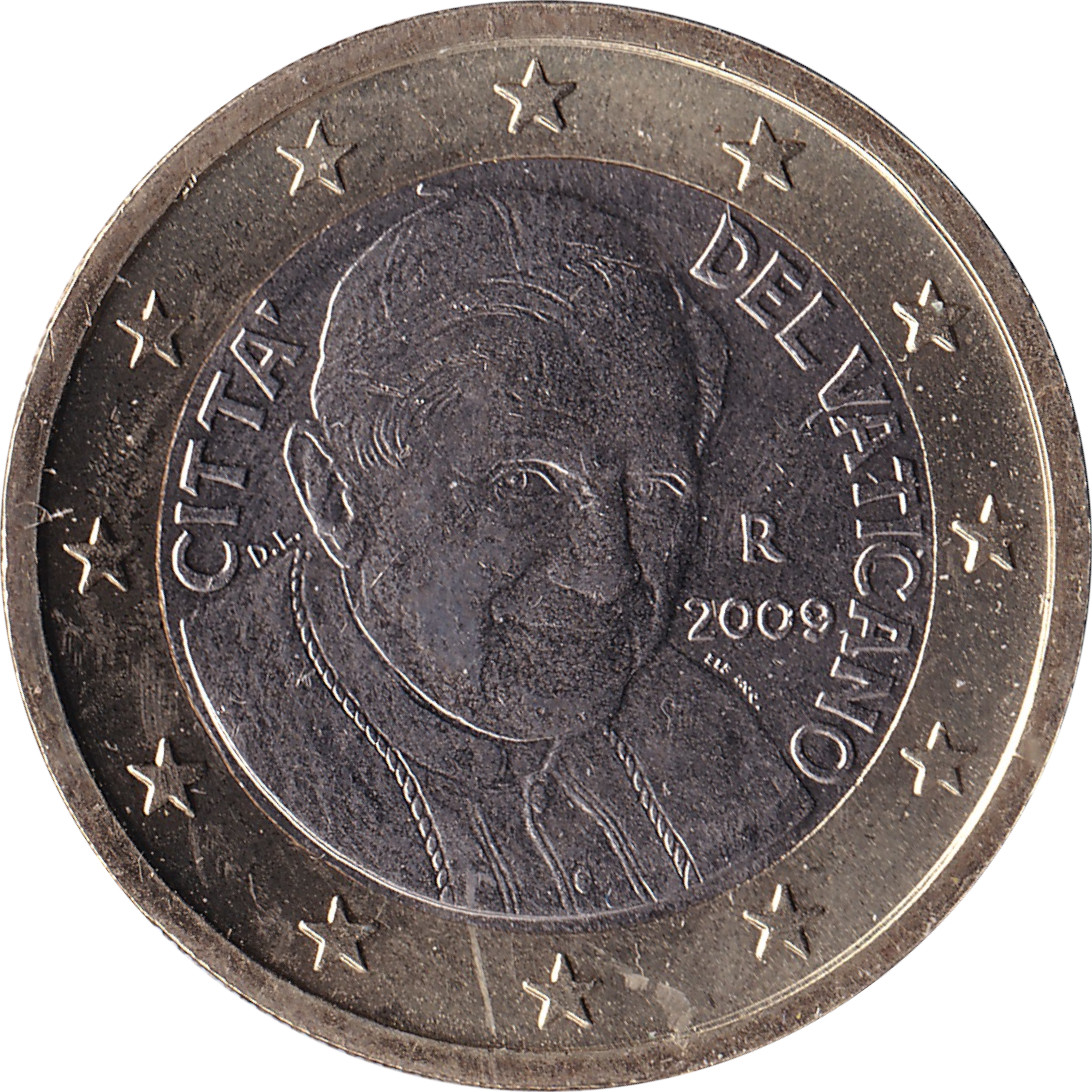 1 euro Vatican 2009